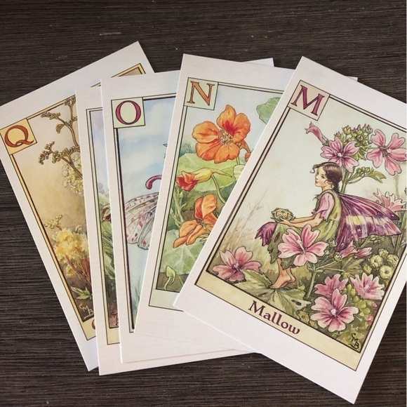 Garden Flower Fairies by: Cicely Mary Barker postcard set #11 - Picture 1 of 7